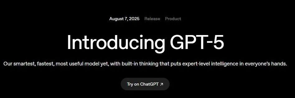 OpenAI重磅推出GPT-5:网页创作、诗意写作、健康答疑全精通
